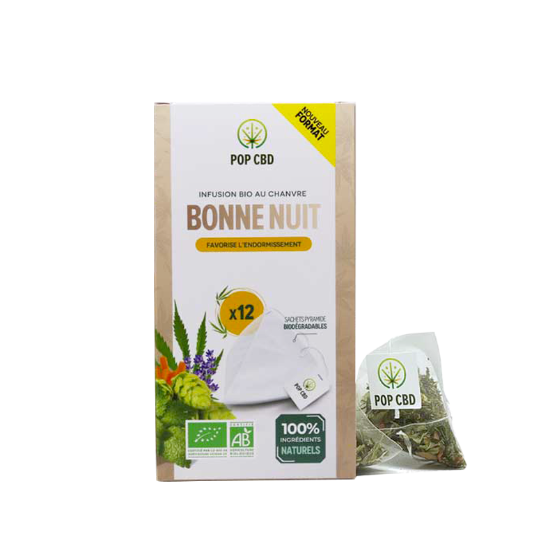 Infusion CBD Bonne Nuit – Sachets Pyramide